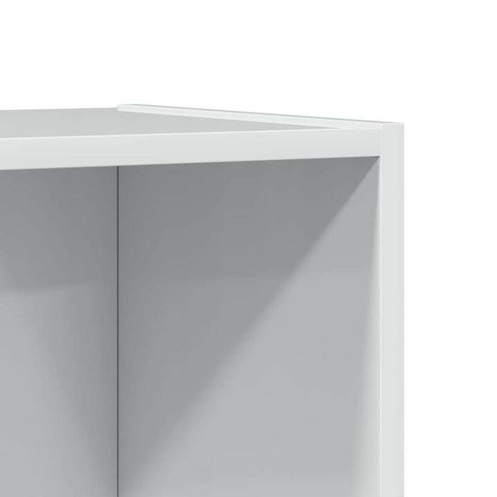skab 60x24x143 cm konstrueret træ hvid højglans