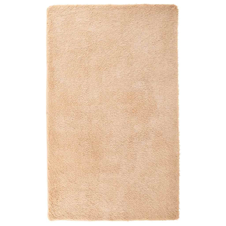 shaggy gulvtæppe NAVARRA 80x150 cm høje luv polyester beige