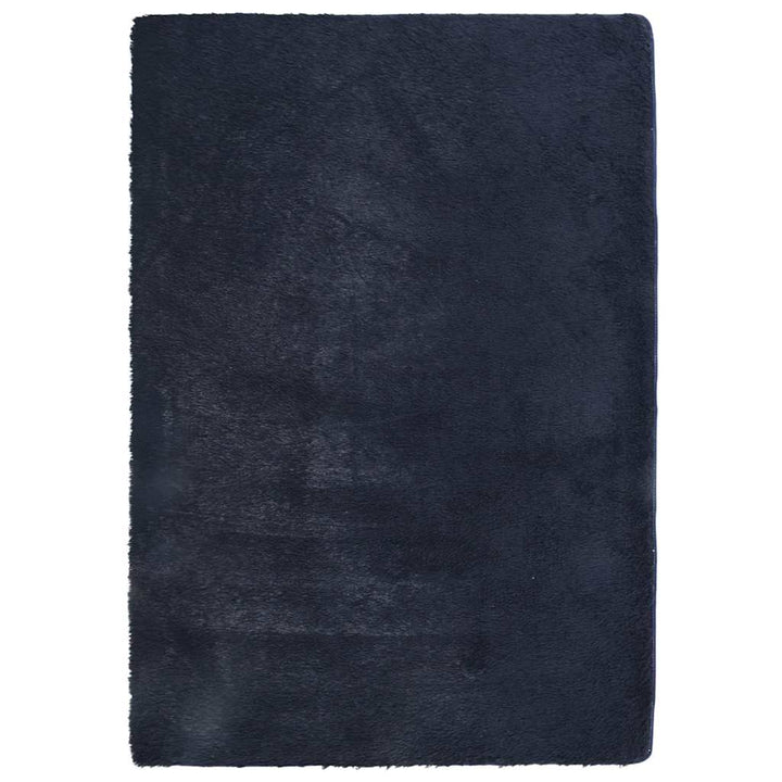shaggy gulvtæppe NAVARRA 120x170cm høje luv polyester marineblå