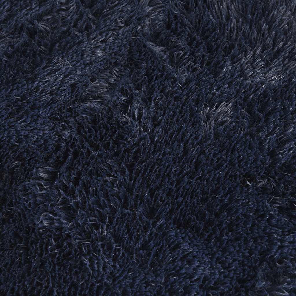 shaggy gulvtæppe NAVARRA 120x170cm høje luv polyester marineblå