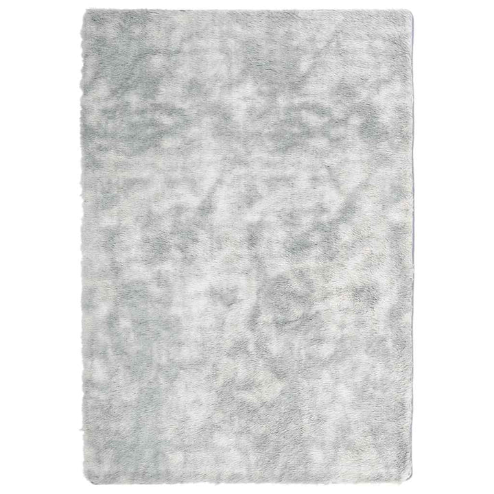 shaggy gulvtæppe NAVARRA 120x170 cm høje luv polyester sølvgrå