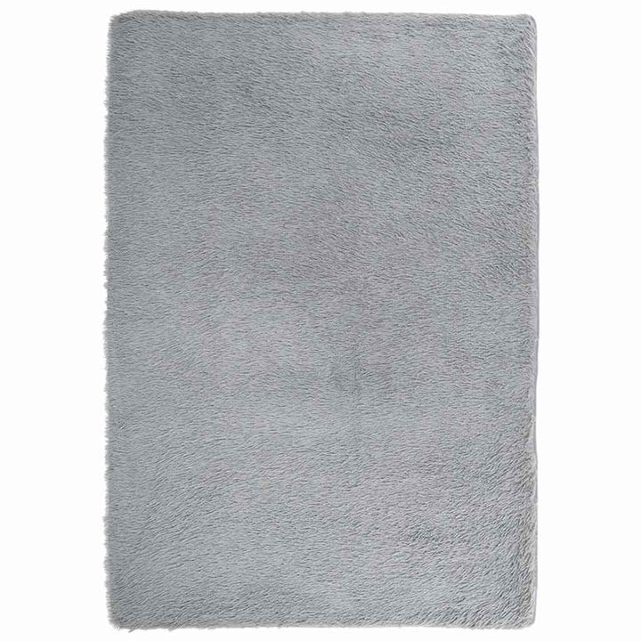 shaggy gulvtæppe NAVARRA 160x230 cm høje luv polyester lysegrå