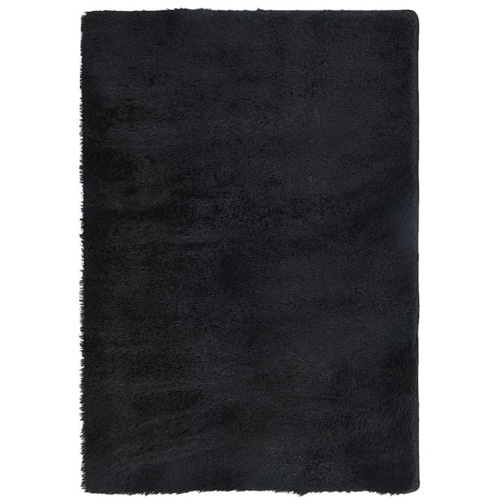 shaggy gulvtæppe NAVARRA 200x290 cm høje luv polyester sort