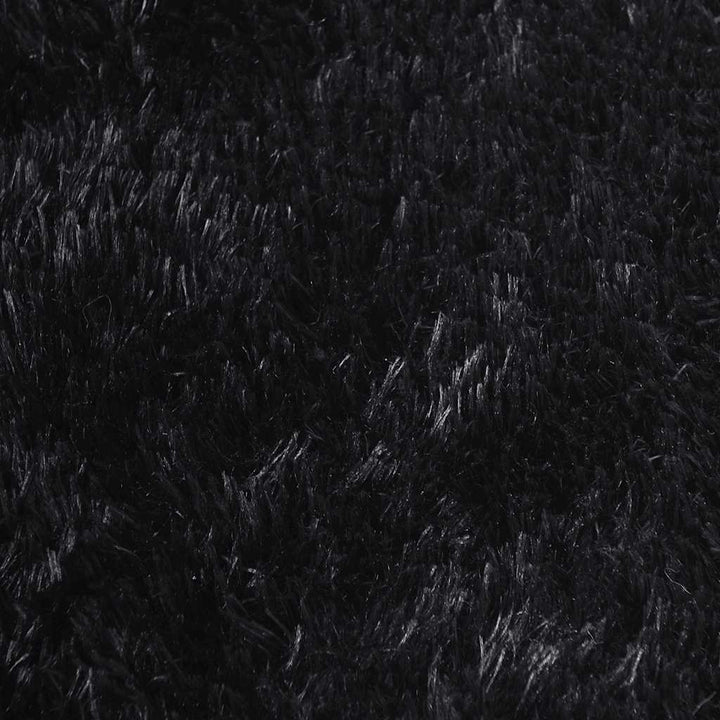 shaggy gulvtæppe NAVARRA 200x290 cm høje luv polyester sort