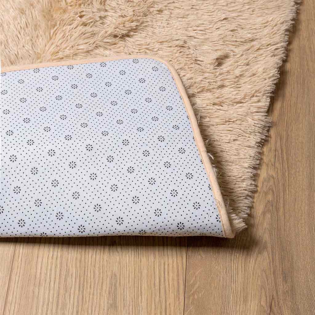 shaggy gulvtæppe NAVARRA 240x340 cm høje luv polyester beige