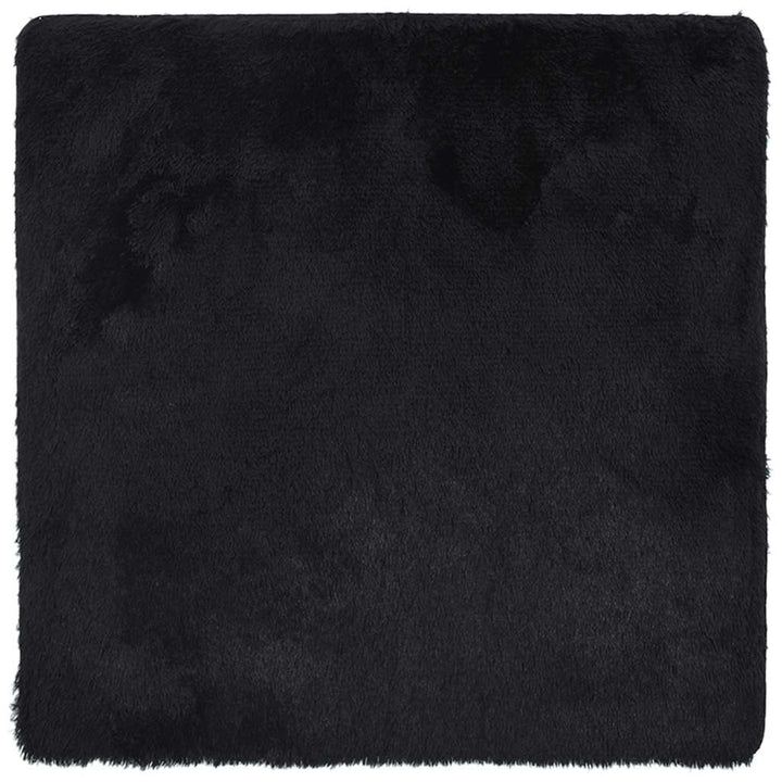 shaggy gulvtæppe NAVARRA 200x200 cm høje luv polyester sort
