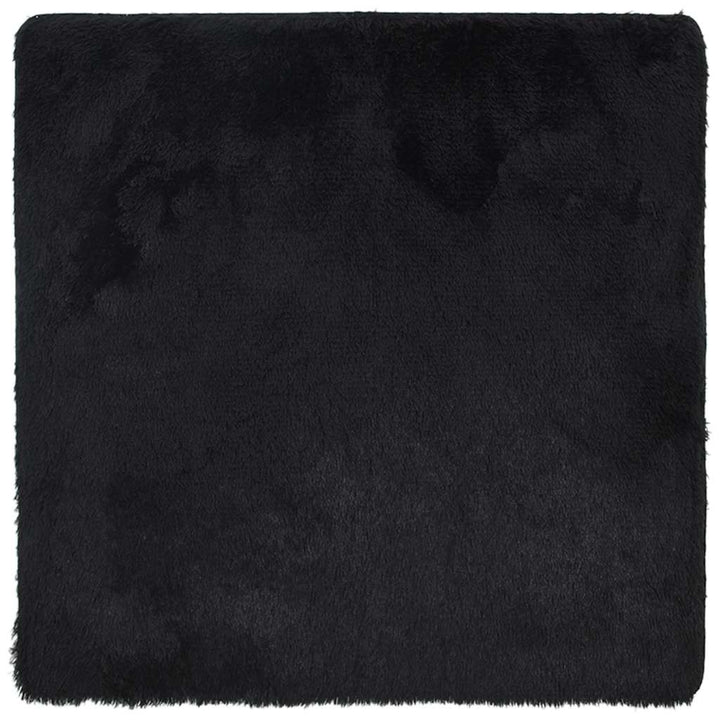 shaggy gulvtæppe NAVARRA 240x240 cm høje luv polyester sort