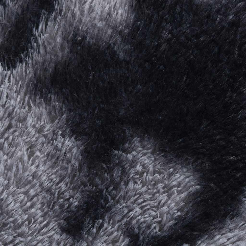 shaggy gulvtæppe NAVARRA 240x240 cm høje luv polyester mørkegrå