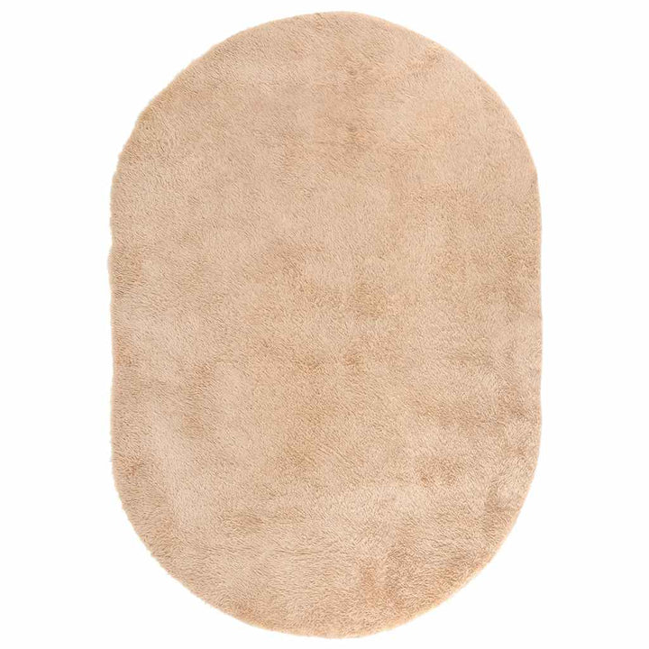 shaggy gulvtæppe NAVARRA 300x200 cm høje luv polyester beige
