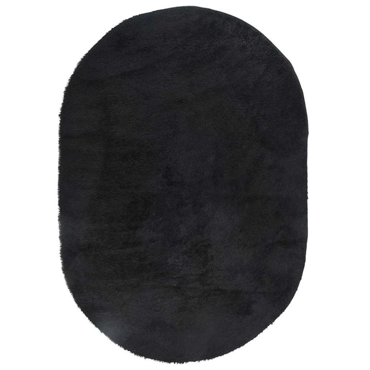 shaggy gulvtæppe NAVARRA 300x200 cm høje luv polyester sort