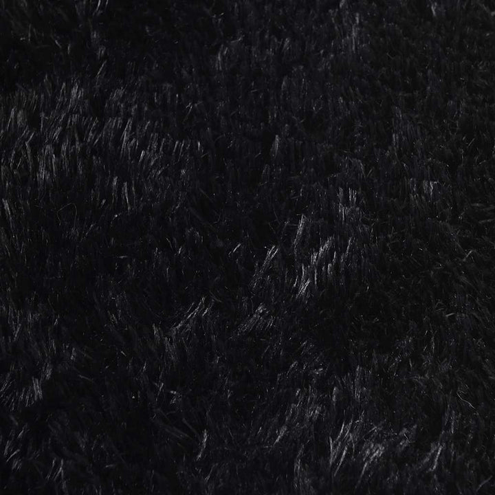shaggy gulvtæppe NAVARRA 300x200 cm høje luv polyester sort