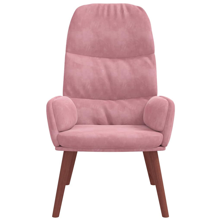 lænestol fløjl pink