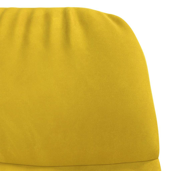 gyngestol fløjl gul