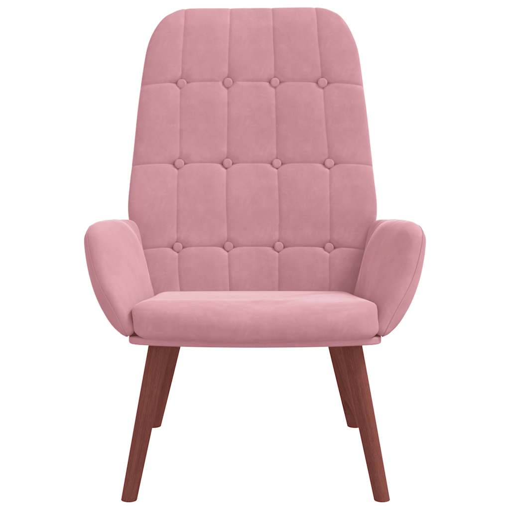 lænestol fløjl pink