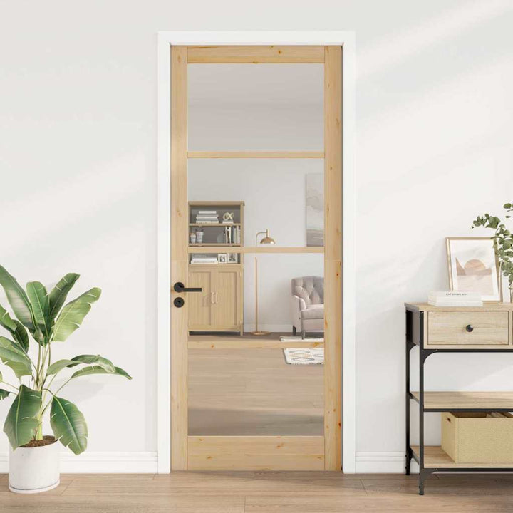 Indvendig Dør ORKDAL Brun 93 x 232 cm