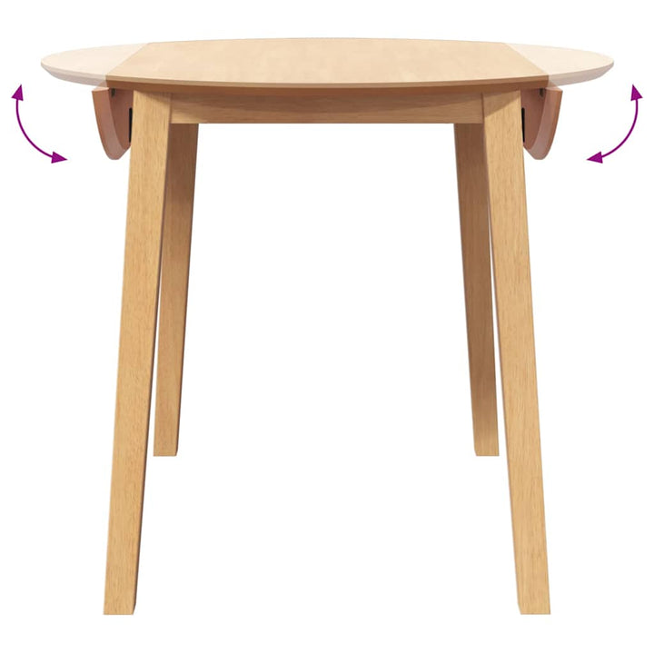 spisebord massivt gummitræ naturfarvet