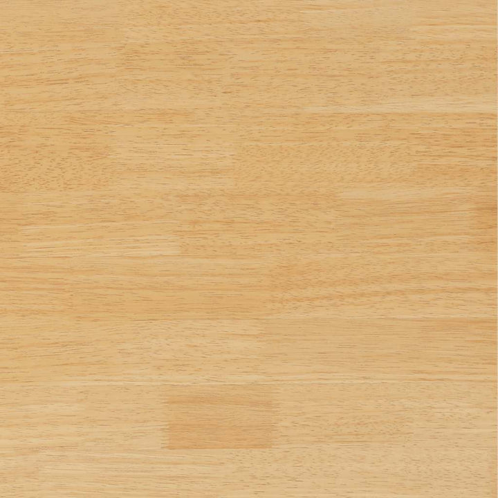 barstole med hynder 2 stk. massivt gummitræ naturfarvet