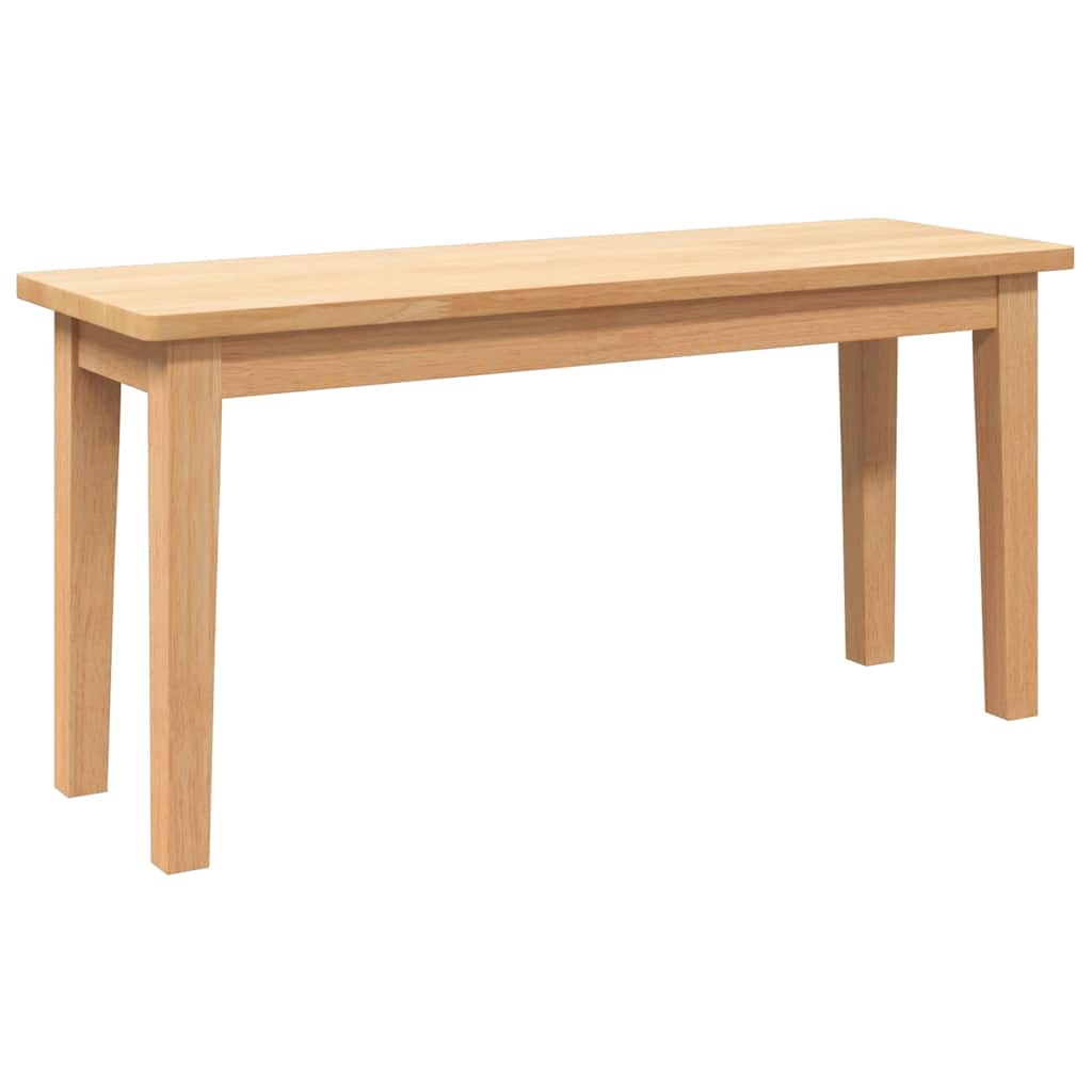 bænk 90 cm massivt gummitræ