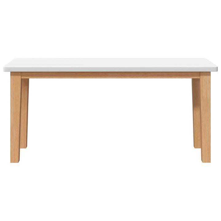bænk 90 cm massivt gummitræ