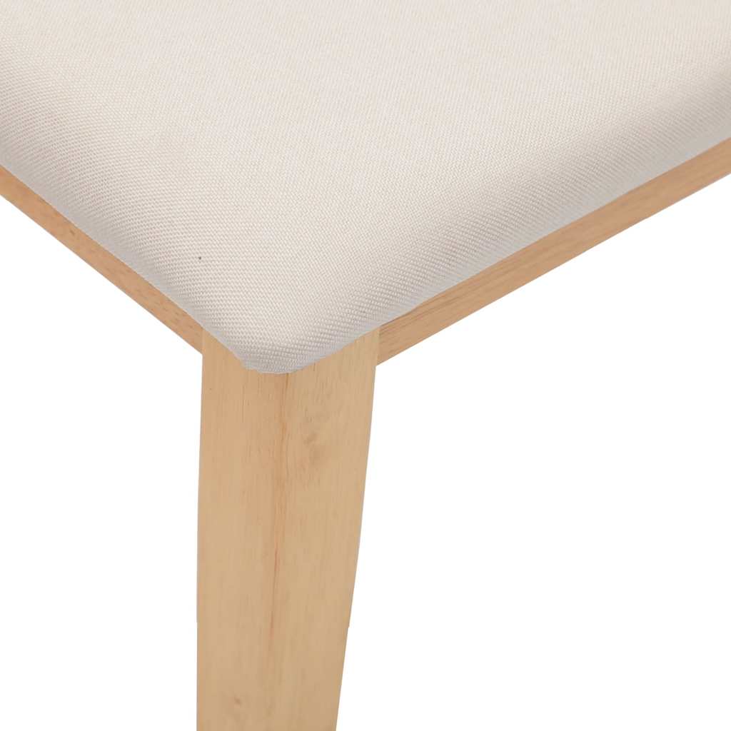 bænk 110 cm massivt gummitræ