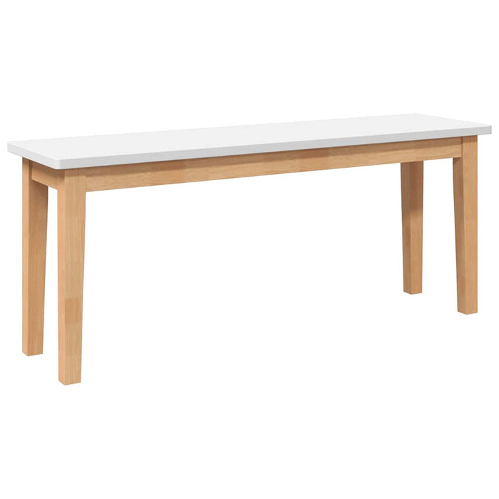 bænk 110 cm massivt gummitræ