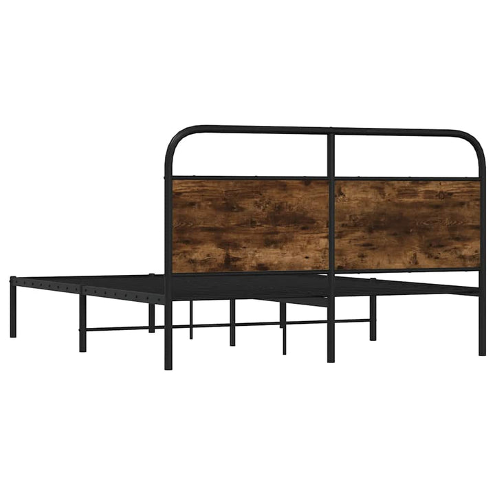 sengeramme 120x190 cm uden madras konstrueret træ røget eg