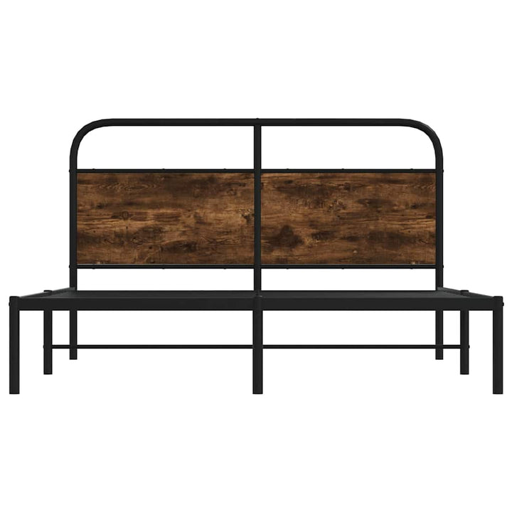 sengeramme 135x190 cm uden madras konstrueret træ røget eg