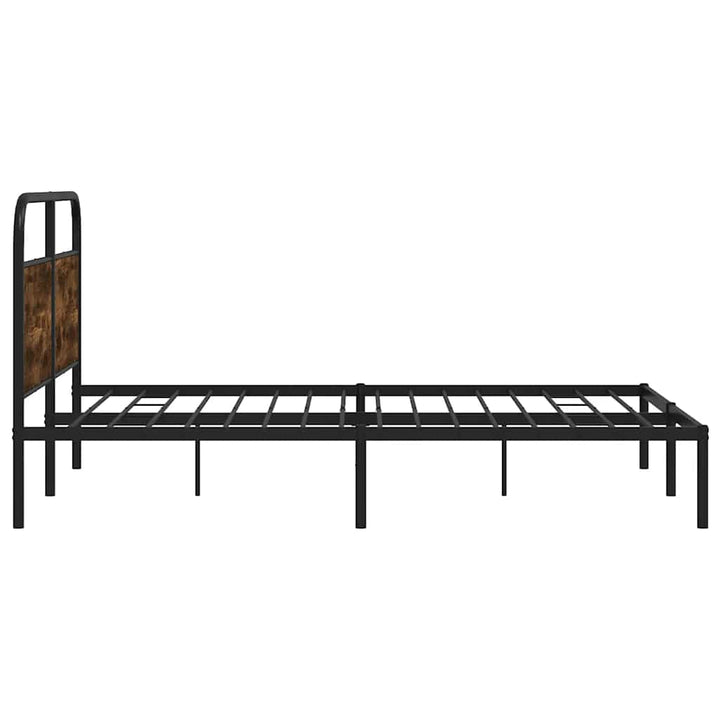 sengeramme 150x200 cm uden madras konstrueret træ røget eg