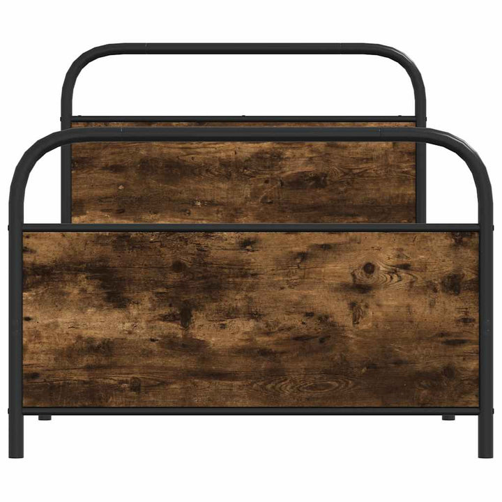 sengeramme 100x190 cm uden madras konstrueret træ røget eg