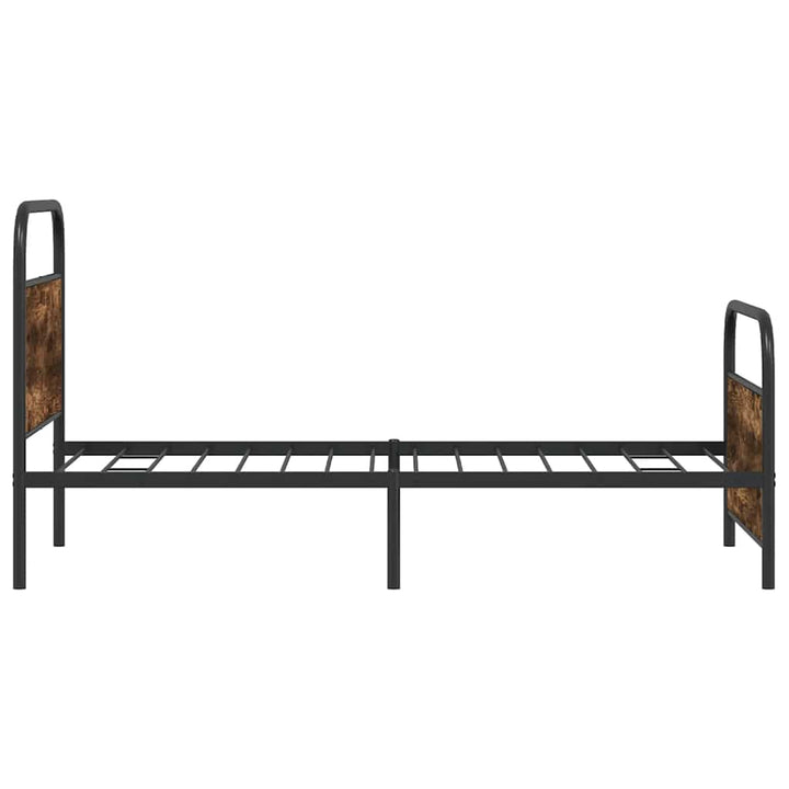 sengeramme 100x190 cm uden madras konstrueret træ røget eg