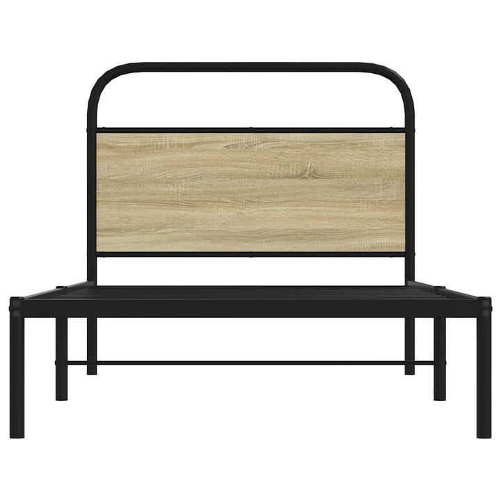 sengeramme 90x200 cm uden madras konstrueret træ sonoma-eg