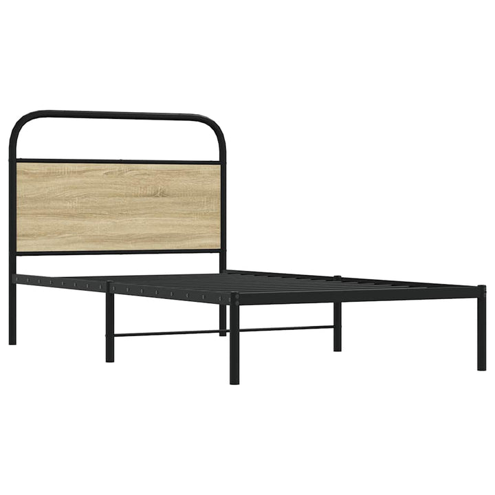 sengeramme 100x200 cm uden madras konstrueret træ sonoma-eg