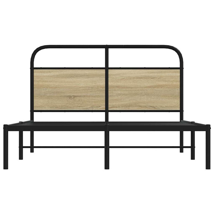 sengeramme 120x190 cm uden madras konstrueret træ sonoma-eg
