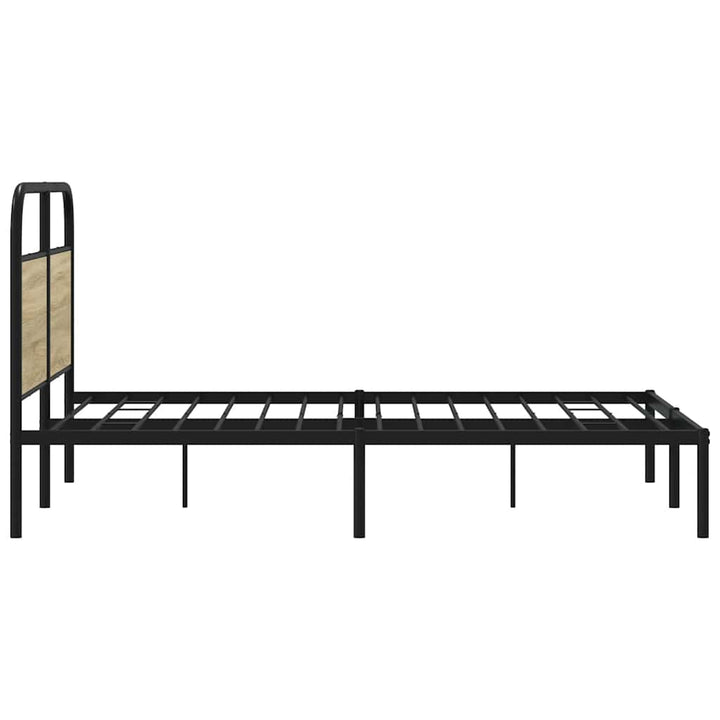 sengeramme 140x190 cm uden madras konstrueret træ sonoma-eg