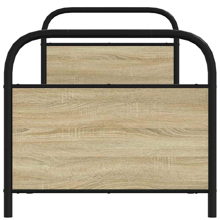 sengeramme 75x190 cm uden madras konstrueret træ sonoma-eg