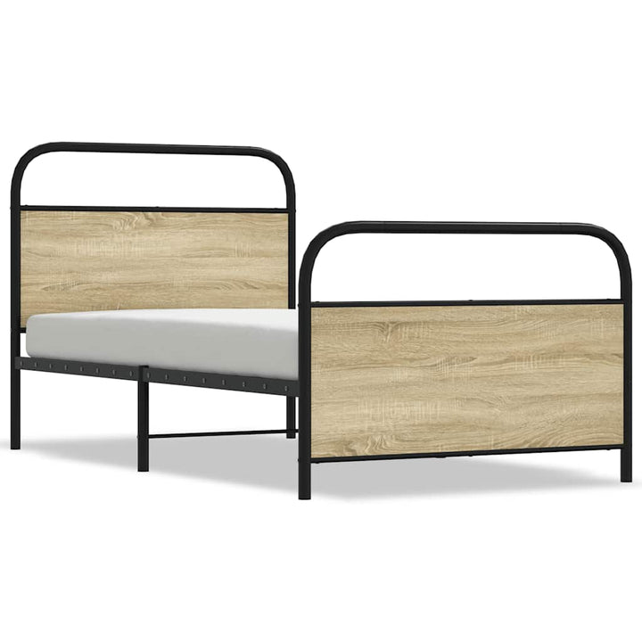 sengeramme 100x190 cm uden madras konstrueret træ sonoma-eg