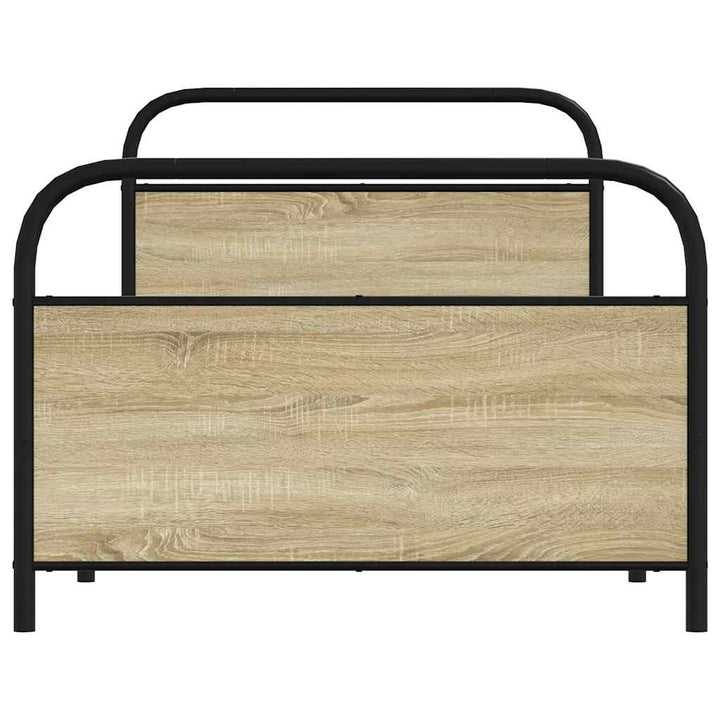 sengeramme 100x200 cm uden madras konstrueret træ sonoma-eg