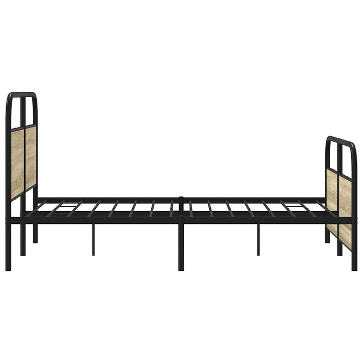 sengeramme 120x190 cm uden madras konstrueret træ sonoma-eg