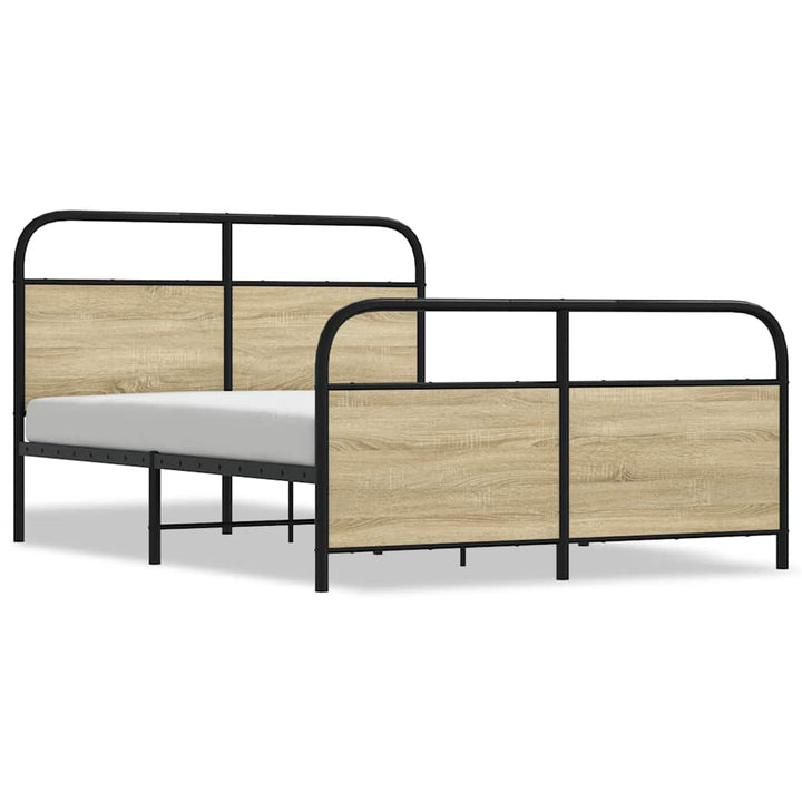 sengeramme 120x200 cm uden madras konstrueret træ sonoma-eg