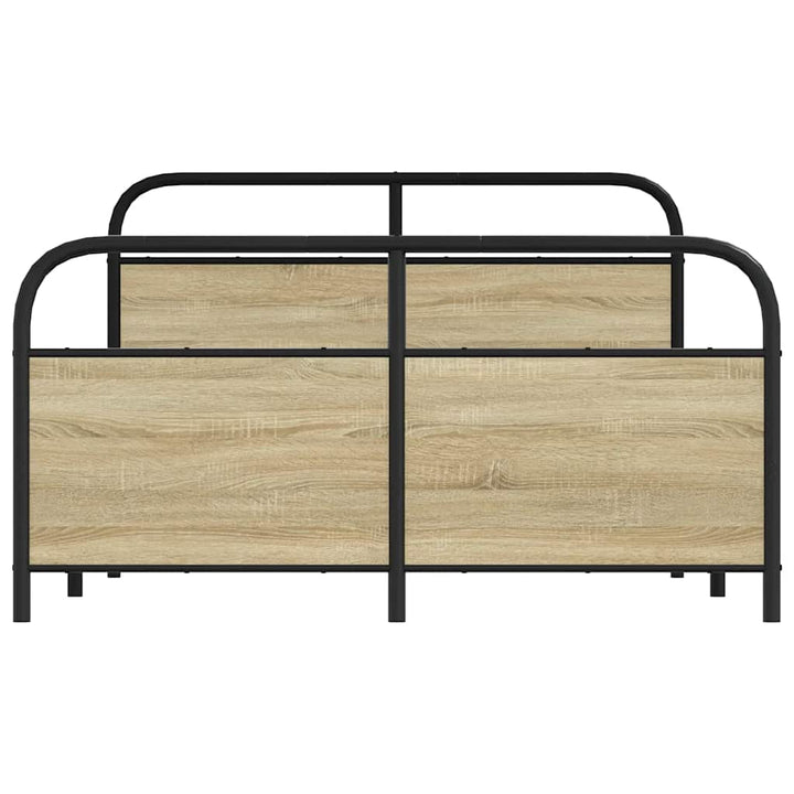 sengeramme 120x200 cm uden madras konstrueret træ sonoma-eg