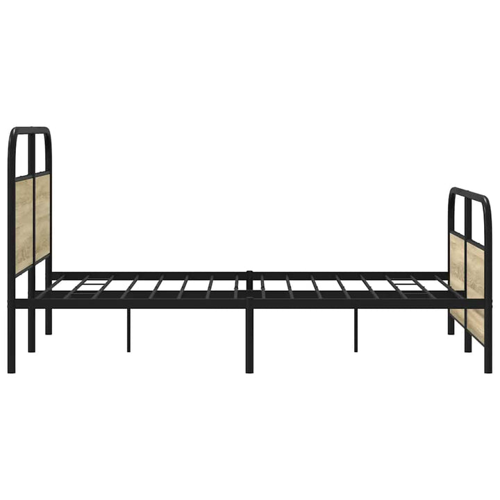 sengeramme 120x200 cm uden madras konstrueret træ sonoma-eg