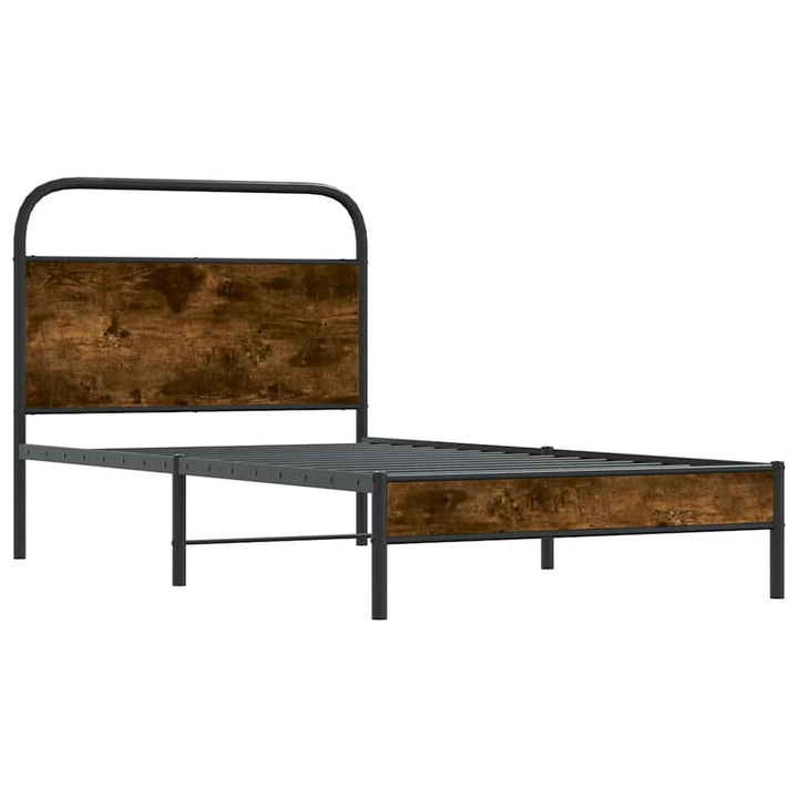 sengeramme 100x190 cm uden madras konstrueret træ røget eg