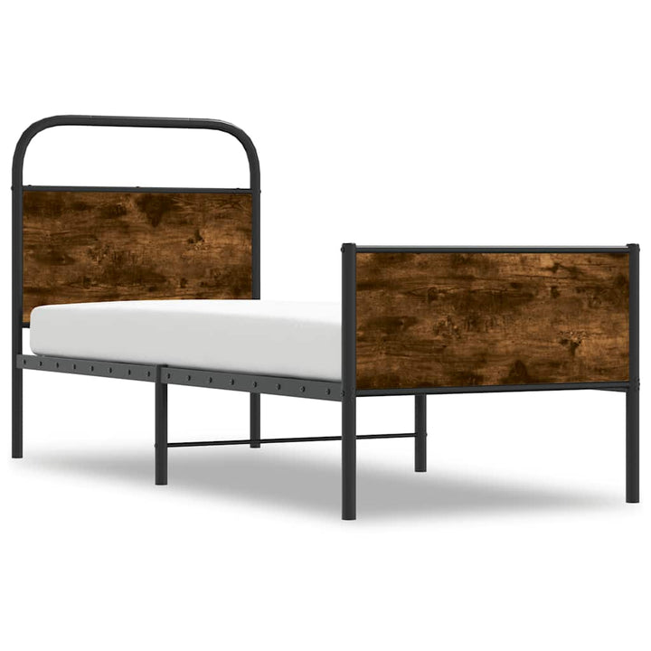 sengeramme 75x190 cm uden madras konstrueret træ sonoma-eg