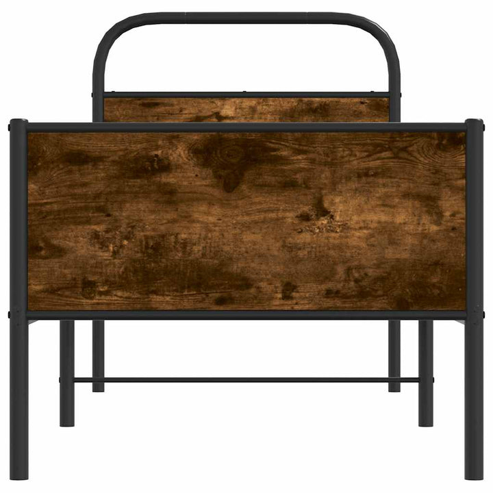 sengeramme 80x200 cm uden madras konstrueret træ sonoma-eg