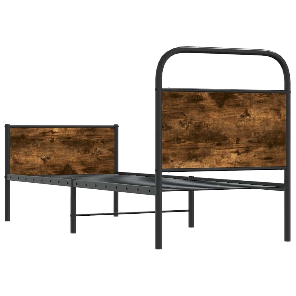 sengeramme 80x200 cm uden madras konstrueret træ sonoma-eg
