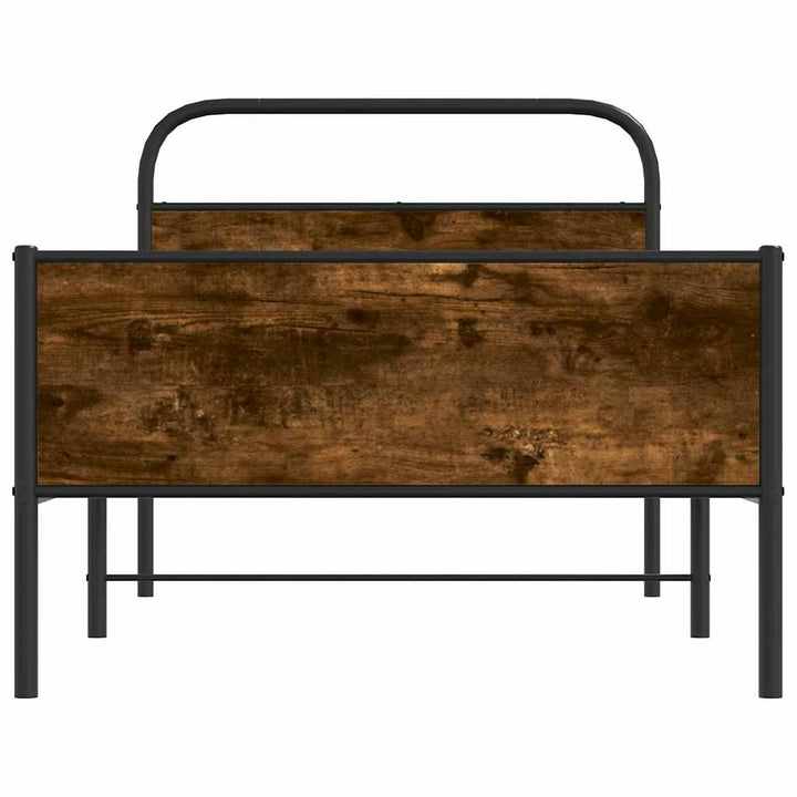 sengeramme 90x190 cm uden madras konstrueret træ sonoma-eg