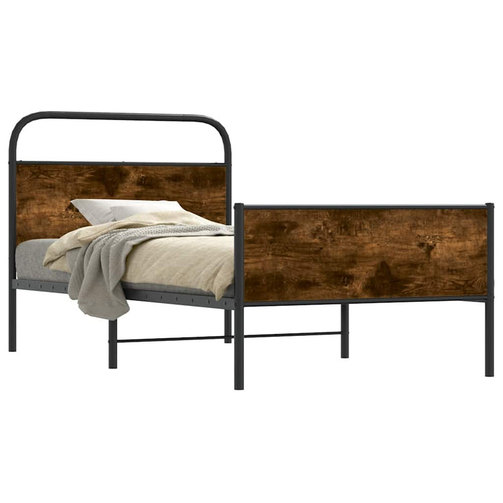 sengeramme 90x200 cm uden madras konstrueret træ sonoma-eg