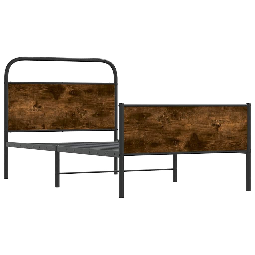 sengeramme 100x190 cm uden madras konstrueret træ sonoma-eg