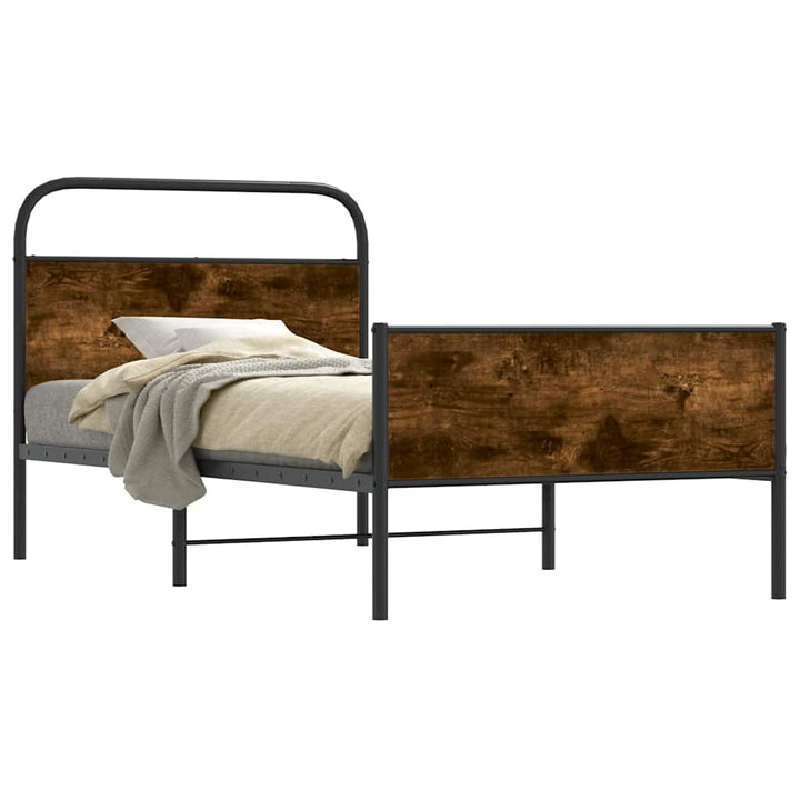 sengeramme 100x200 cm uden madras konstrueret træ sonoma-eg