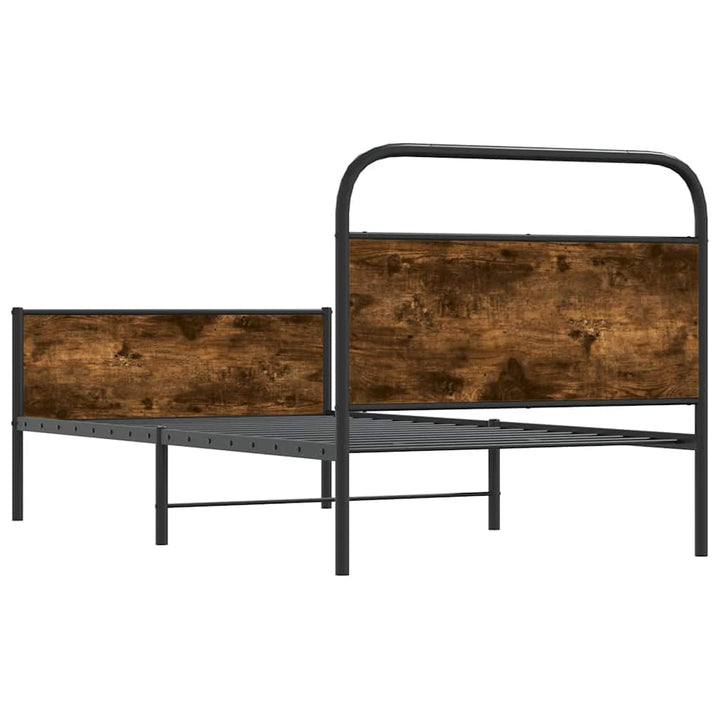 sengeramme 100x200 cm uden madras konstrueret træ sonoma-eg